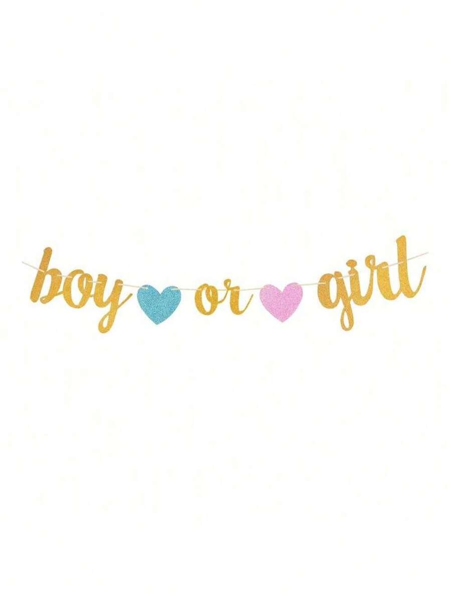 Gender Reveal Birthday Party Backdrop Decoration Pull Flag, Birthday Party Wall Decor Pull Flower Banner,Christmas