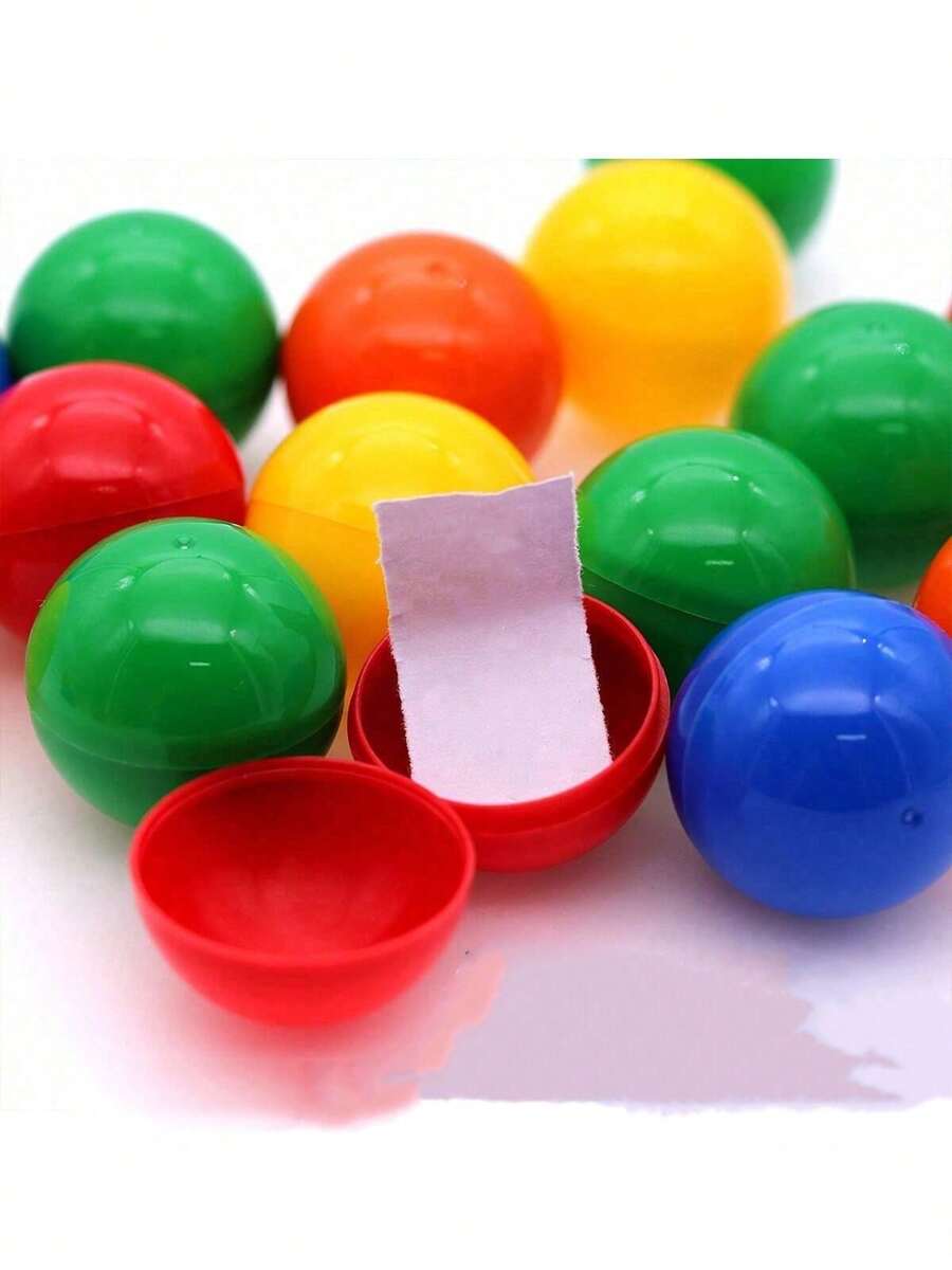20pcs /50pcs Small Size Surprise Party Lottery Balls Size 3cm/1.18in - Plastic Mystery Prize Capsules For Birthday, Wedding & Game Drawings, Random Mixed Colors