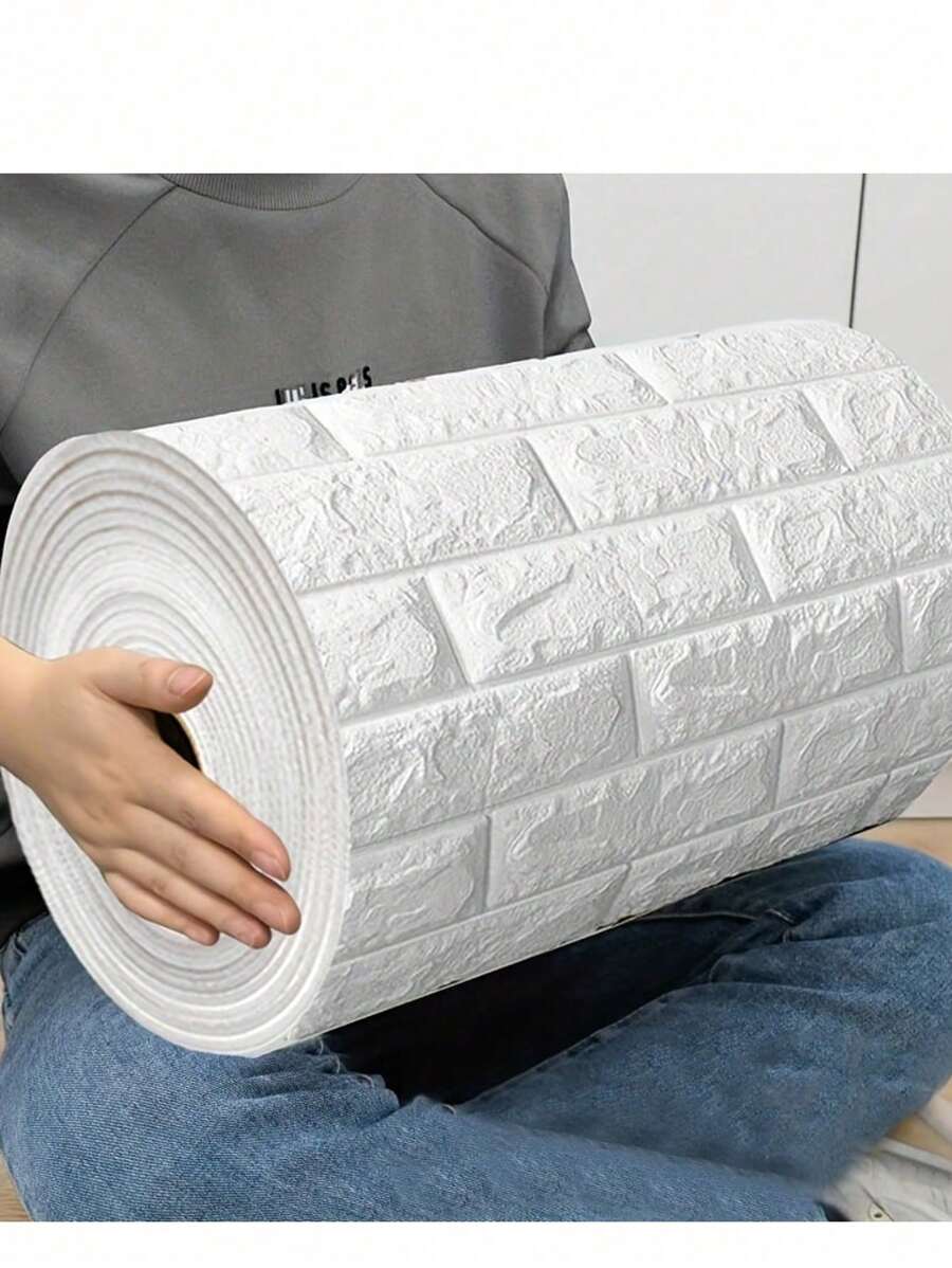 3D Brick Wallpaper Stickers, Self-Adhesive Foam Wall Tiles, Waterproof And Moisture-Proof, Home Decoration Wall Panels, Peel And Stick, Easy To Clean And Cut, Suitable For Living Room, Bedroom, Dormitory, Renovation