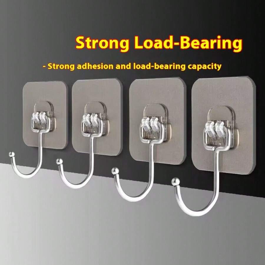 Ganchos para colgar en la pared, sin necesidad de perforar, soporte adhesivo para colgar, ganchos adhesivos para soportar alta carga en dormitorios