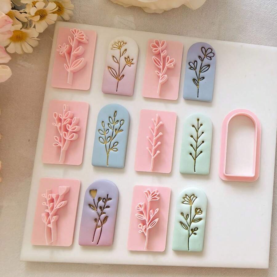 Bohemia Flower Leaf Clay Cutters For Jewelry Making Earrings, Summer Leaf Handmade Jewelry Clay Cutter Tool For DIY Crafts
