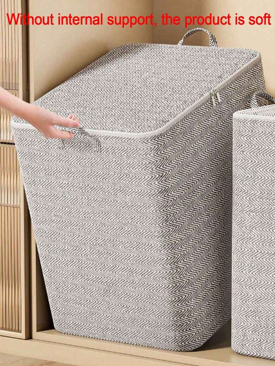 1 pieza Bolsa de almacenamiento especial para ropa, edredón, caja de almacenamiento para mudanza, bolsa de almacenamiento para dormitorio del hogar, caja de almacenamiento de gran capacidad para clasificar, ropa de temporada, caja de almacenamiento de ropa, cajón del hogar, armario plegable del dormitorio, armario, caja de clasificación de ropa interior, adecuado para bolsa de almacenamiento de vuelta al colegio, bolsa de almacenamiento multifuncional