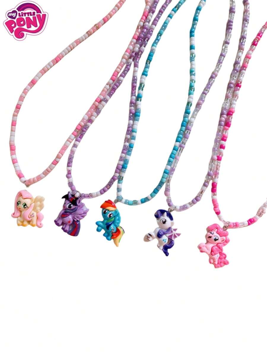 MY LITTLE PONY 1 Cute Cartoon Bebead Necklace - Character Pendant, My Little Pony Lover, Birthday, Gift For Girlfriend, Thanksgiving Christmas, Halloween Decorative Creative Gift,Valentine's Day, Graduation Gift, Birthday Gift, Gift, Birthday Decorative Gifts, Decorations,Valentine Day Valentines, Home Decor, Valentines Gifts