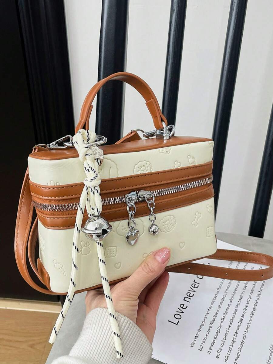 Bolso cruzado casual de gran capacidad, versátil, minimalista y retro de alta calidad, apto para niñas, con correa de hombro ajustable, artículo de moda muy vendido, ideal para salir y viajar