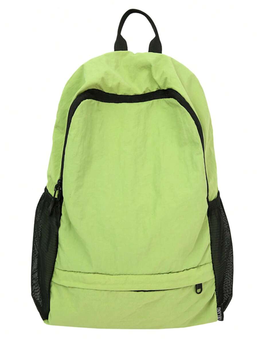 Mochila Dobrável Fashionable & Minimalista, Mochila Escolar Casual de Grande Capacidade e Leve para Estudantes