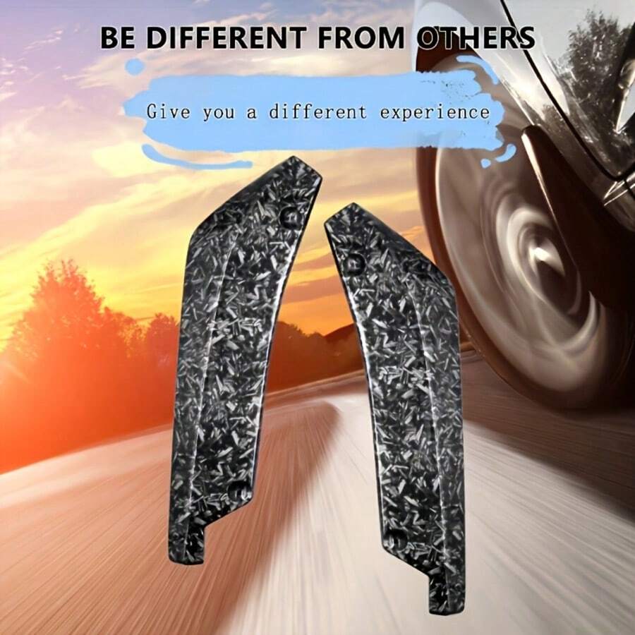 Car Rear Bumper Diffuser Splitter With Separate Spoiler & Scrape Protector, Rear Spoiler Modification