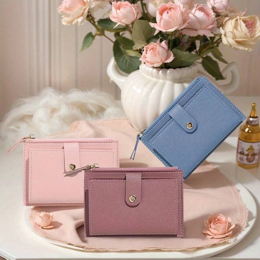 Mini Wallets, Pocket Wallets, Fashionable And Minimalist Booths, Ultra-Thin, Lightweight And Portable, Cash, ID Cards, Credit Cards, Coins, Birthday Gifts, Anniversary Gifts, Lover's ID Card Storage Bags, Travel Essentials, Back-To-School Coin Purts, ID Card Storage Bags, Exquisite And Small Gifts For Classmates, Friends, Teachers And Family, School Necessities