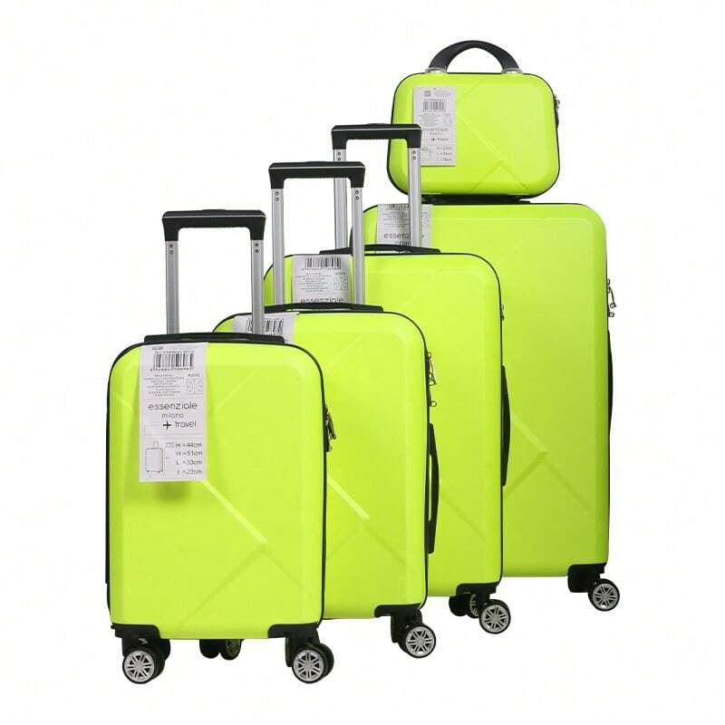 YSTYLE Valigia da 5 pezzi disponibile in diversi colori Realizzata in materiale ABS, con chiusura a combinazione, ruote universali silenziose, lunghezza del trolley regolabile, adatta per viaggi, viaggi d'affari, deposito per studenti
