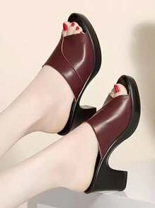 Red Fish Mouth Slippers