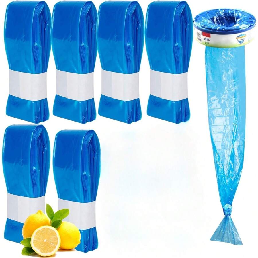 6pcs Diaper Pail Bags Pe - Liners For Diaper Disposal Fit For Pails Easy Drawstring Closure Trash Liners For Hassle Management