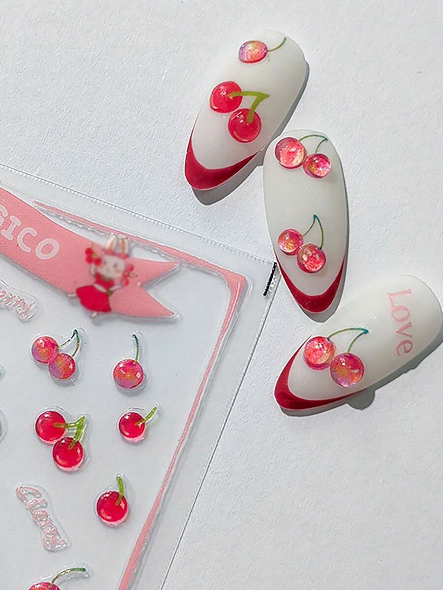 2 hojas de calcomanías de arte de uñas con diseños lindos de gato, pez y pata de gato - brillantes brillos, sin olor, de plástico, para cuidado de manos y pies, decoración de arte de uñas DIY, adecuado para diario, uñas DIY, funda de teléfono, diario, amado por mujeres y niñas