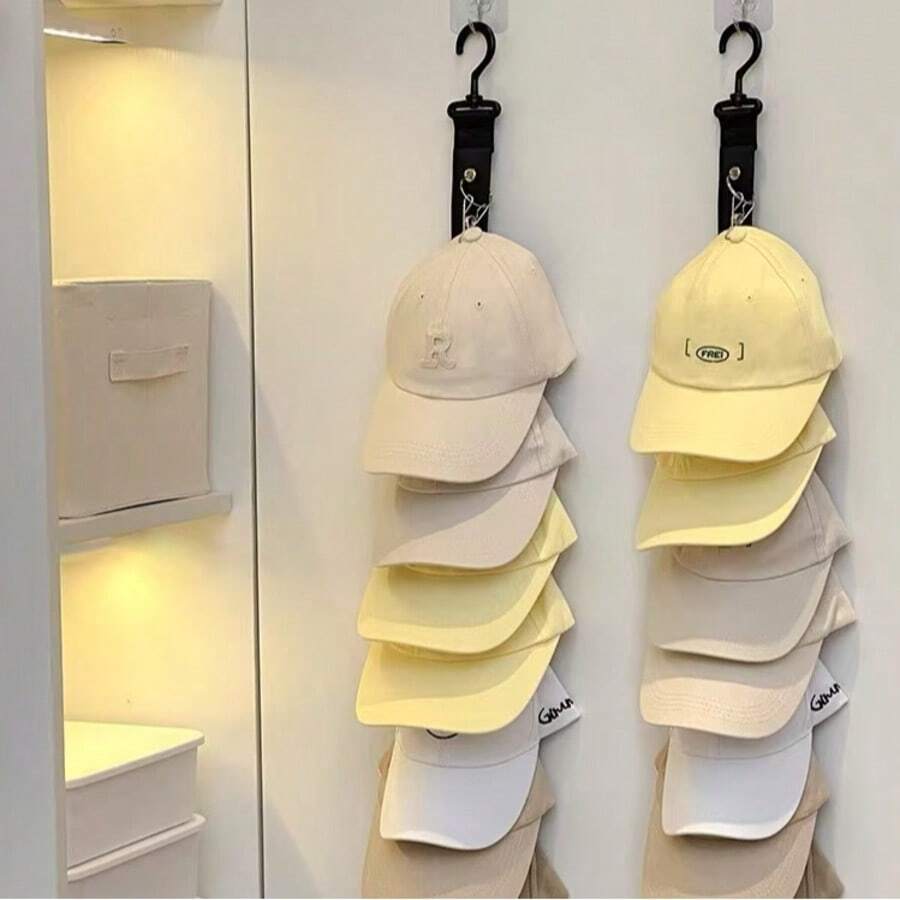 Baseballkappe ohne Bohren, weiche Krone verstellbarer Snapback Hut, Aufbewahrungsorganisator