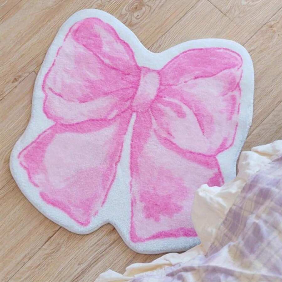 1 pieza Alfombra con diseño de lazo hecha de imitación de cachemira con un diseño de felpa suave y gruesa de 10mm. Es suave, cómoda, fácil de limpiar y lavable a máquina, lo que la hace perfecta para crear una atmósfera cómoda en su sala de estar. Alfombras decorativas para baños, felpudos de baño, dormitorios, cocinas, etc.