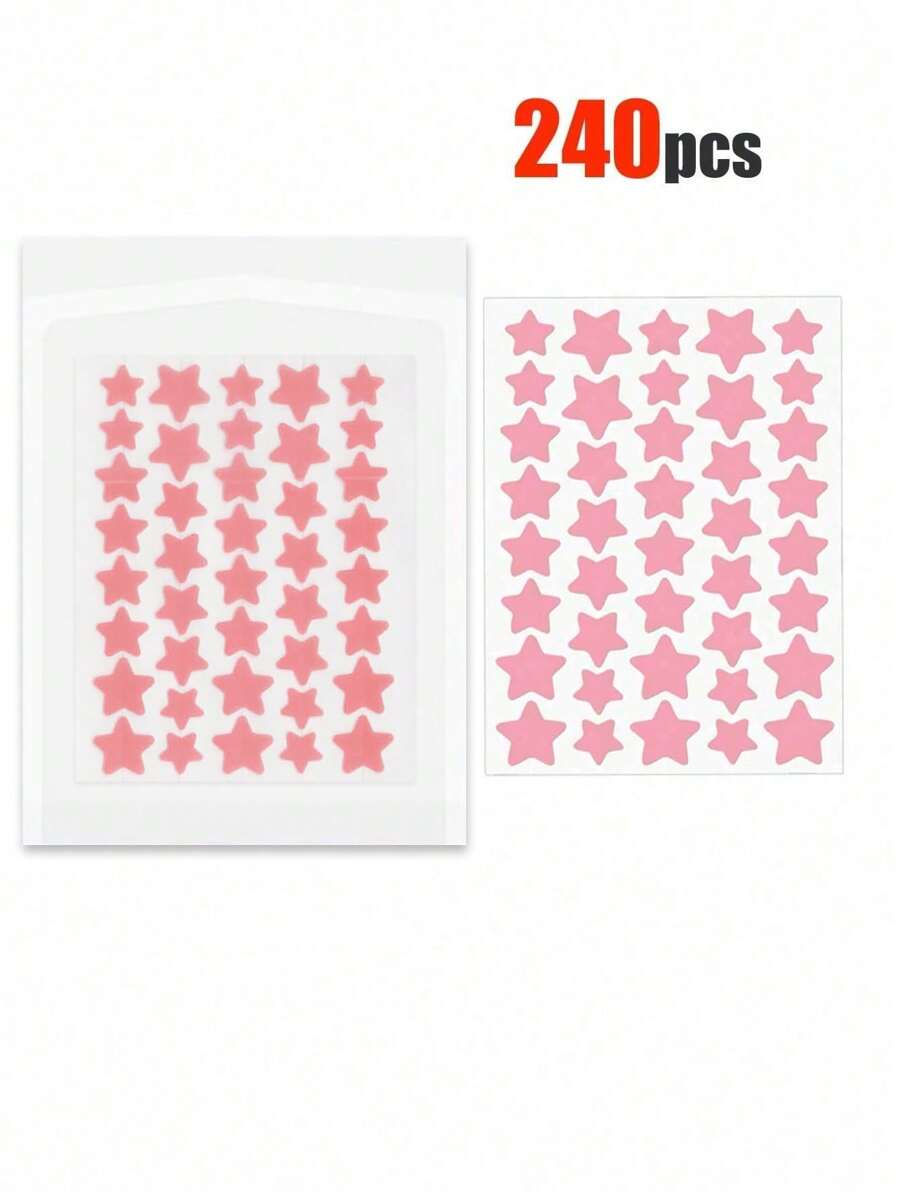 480pcs Pink, Black, White, Blue, Purple, Green, Star E-Star Facial Stickers, A Must-Have For Taking Photos, Facial Painting, Suitable For Various Parties, Gatherings, And Fun Activities.