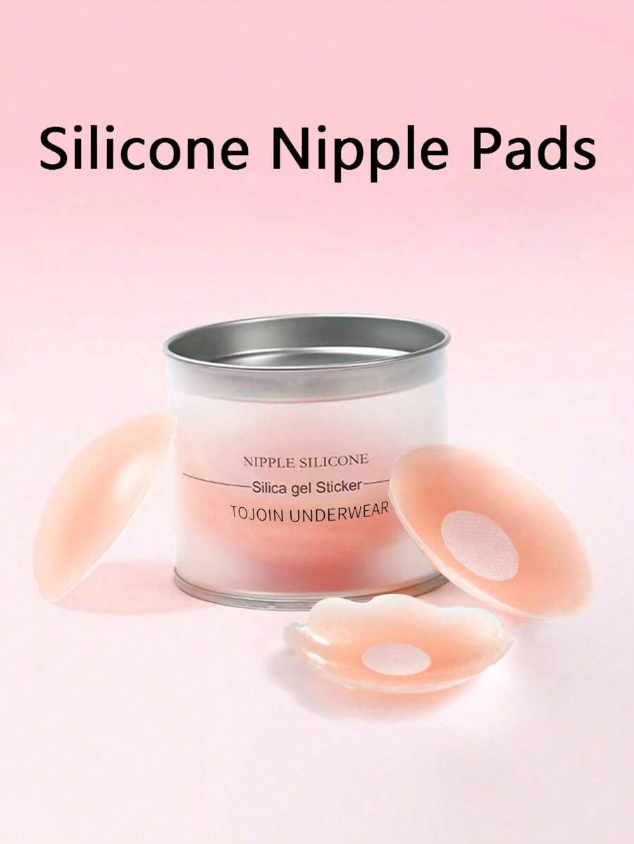 1/3/5/8/10 Pairs Matte Box Set Sable Seamless Silicone Nipple Covers -Invisible, Self-Adhesive.Anti-Convex Breast Patches For Women -Comfortable, Breathable, AndEasy To Clean Bra Accessories