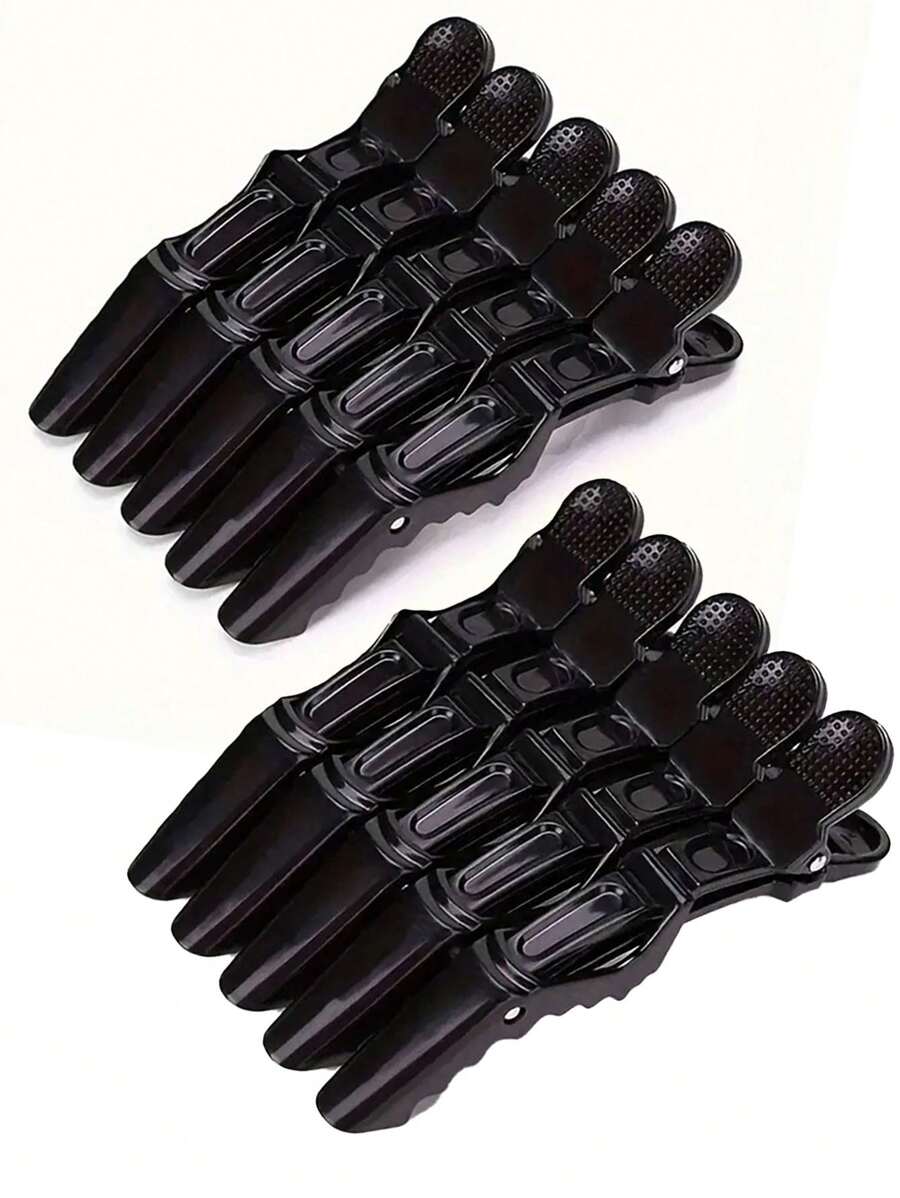 5-delige krokodillenhaarclips in meerdere kleuren - antislip grip, eenvoudig te stylen en te gebruiken in de salon voor haarverf, permanenten en secties - hoogwaardige plastic krokodillenklemmen voor kappers en thuisgebruikers, haartools, haarproducten en accessoires voor kapperssalons, beauty reisbenodigdheden, terug naar school, essentiële reisbenodigdheden voor op reis, haaraccessoires voor vrouwen