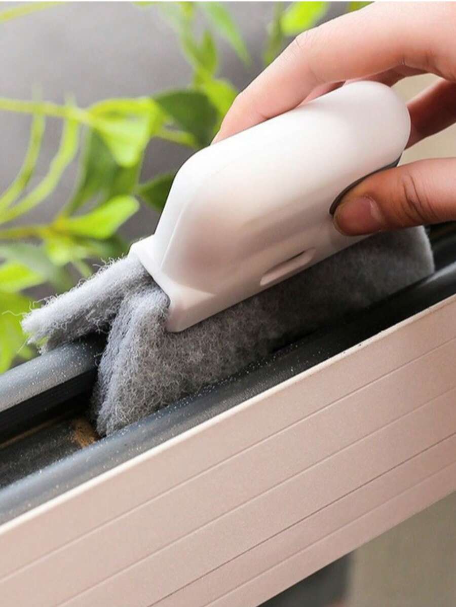 Cepillo multifuncional de limpieza para ranuras y ranuras de ventanas, herramienta removible para limpiar ranuras, ranuras y grietas del hogar