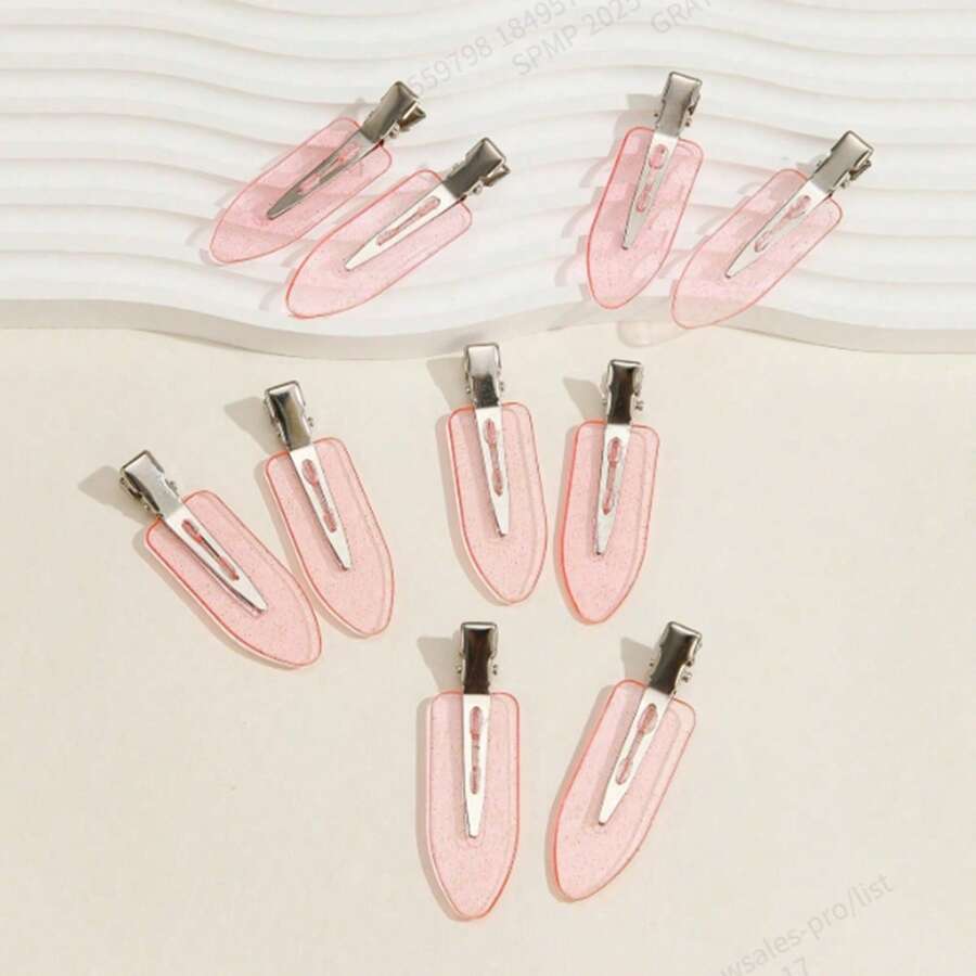 10 Stück/Set Niedliche schmerzlose dekorative Haarspangen für Damen, unsichtbare Haarklammern für Pony, Barrettes, Haarspangen, Alligator Haarklammern
