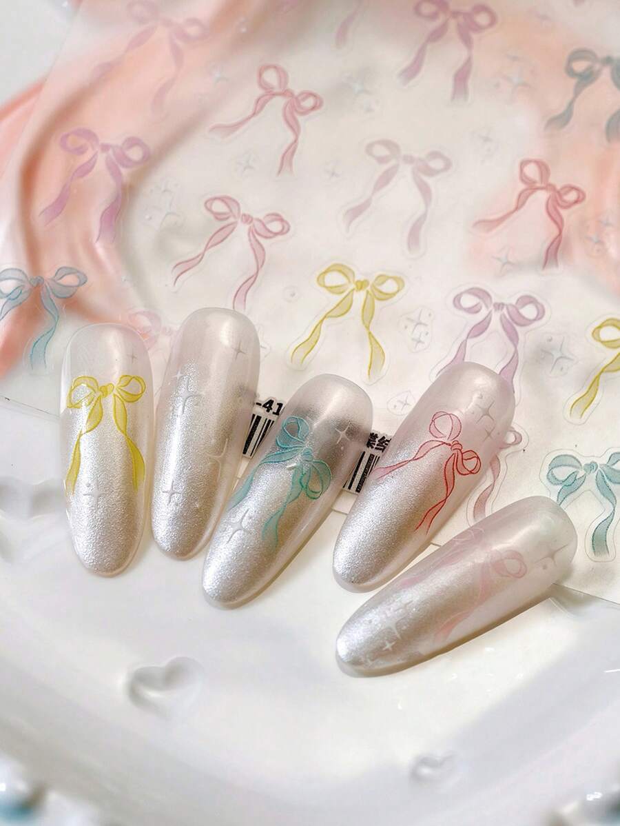 2 piezas Lindo pegatinas de arte de uñas de estilo Kawaii con diseños de gato, pez y pata de gato - Brillo, inodoro, plástico, para cuidado de manos y pies, decoración de uñas DIY, adecuado para diario, uñas DIY, fundas de teléfono, diarios, amado por mujeres y niñas