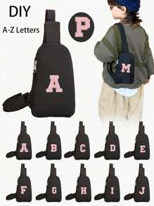 Schwarze Tasche + rosa 5,5