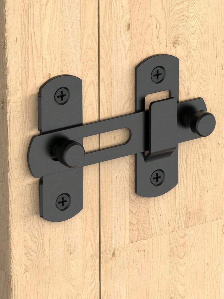 Sliding Barn Door Lock Stainless Steel Gate Latches Flip Latch Door Bolt Latch Lock For Wine Cabinet Bathroom Outdoor Garage Garden Closet Door