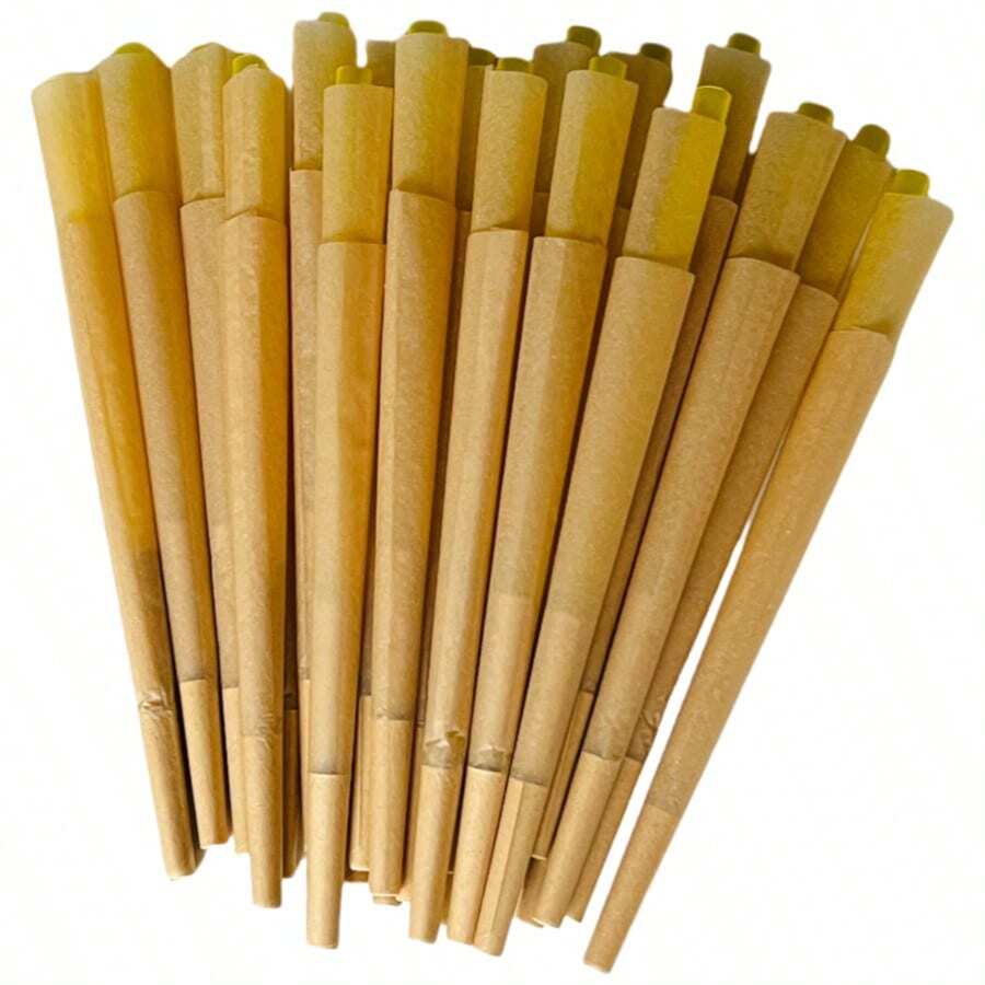 MINAMIZU 200/100/50/30 conos enrollados previamente - Ultra lento quemado, papeles de liar, papel enrollado tamaño King 109 mm, incluidos filtros y tubos de embalaje - Papel de liar cigarrillos, accesorios para fumar - Regalo perfecto para el Día de San Valentín