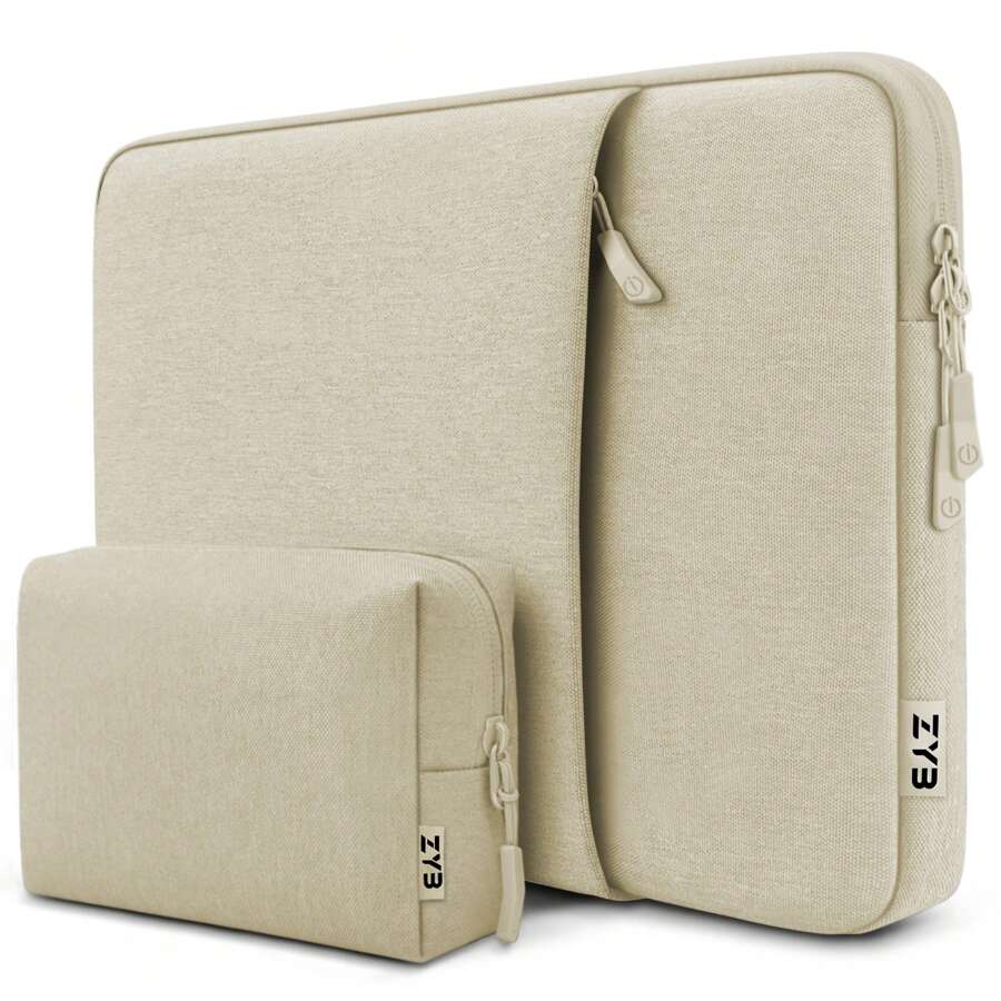 ZYB Funda para portátil de 13 a 16 pulgadas compatible con MacBook Air 13 15 M1 M2 2012-2023/MacBook Pro 13 14 15 16 2010-2022/HP Chromebook 14-15.6/Surface Notebook, a prueba de golpes y resistente al agua, con bolsillo para accesorios