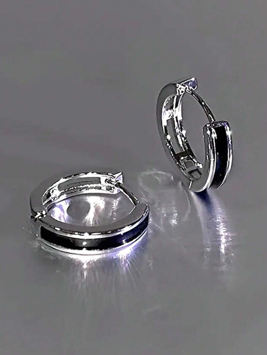 1 Pair Pretty Hoop Earrings For Women For Wedding Engagement Anniversary Party Jewelry Valentine's Day Gift