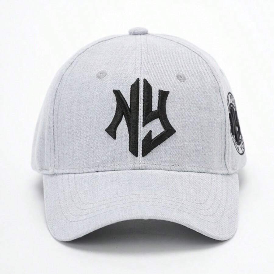 1 Herren NEW YORK Geometrisches Buchstaben bestickter Baseballcap, Outdoor einstellbar, Sonnenschutz, Lässig Kappe, geeignet für Frühling und Herbst Reisen, Strand Urlaub