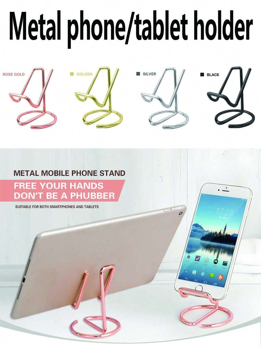 2/1 pezzi Supporto universale in metallo per telefono cellulare/iPad, supporto verticale, design minimalista portatile, installazione stabile sul tavolo, adatto per smartphone e tablet, supporto per una visione a mani libere, applicabile per ufficio, cucina, studio, supporto multifunzionale per esposizione, particolarmente adatto per utenti di casa office, studenti e professionisti.