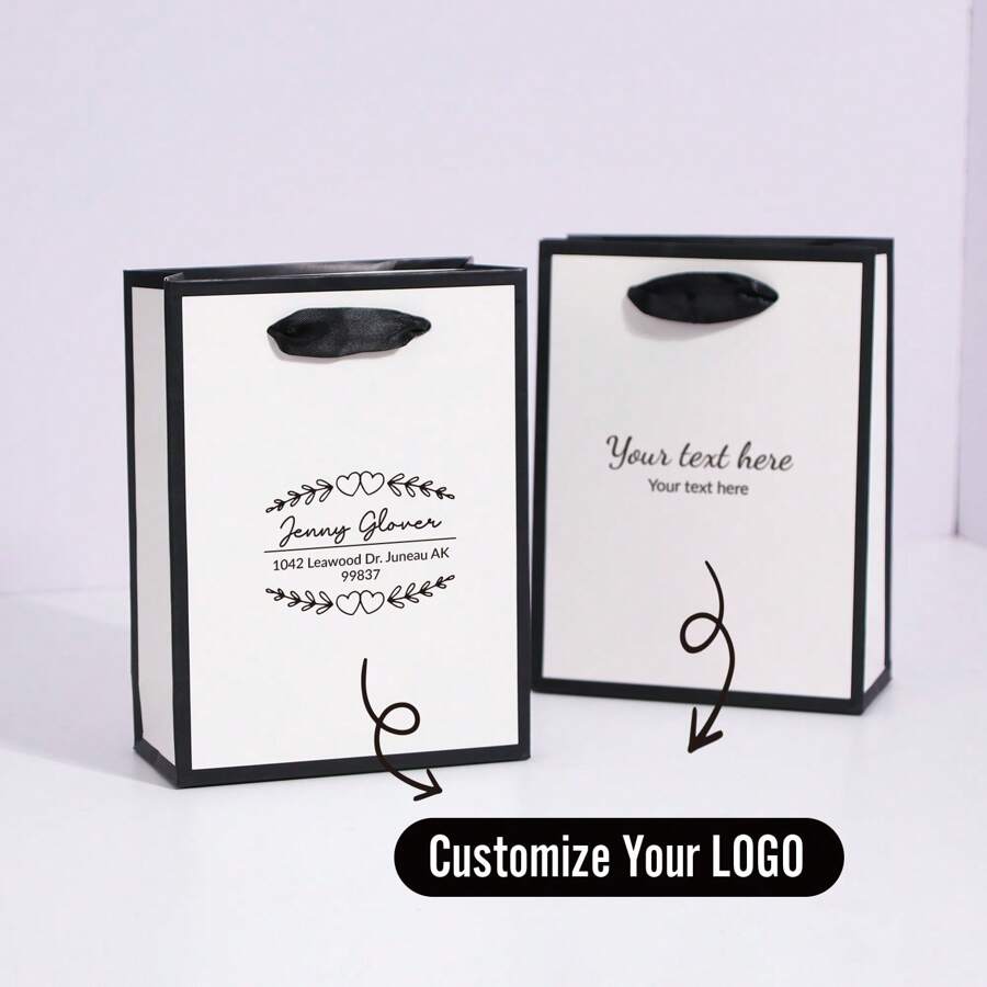 10pcs/20pcs Small Size 12x5.7x16cm Custom Kraft Paper Gift Bags, Mini Paper Bags, Packaging Bags Suitable For Gifts, Souvenirs, Fragrance Packaging, Party, Wedding, Holiday, Small Business