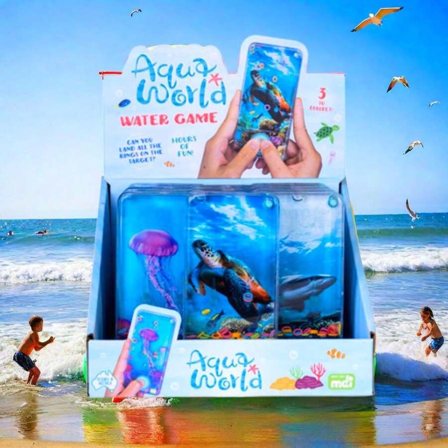 Ocean Adventure Fidget Toy - Handheld Water Game With Rings For Portable Play, Stress Relief And Fun For All Ages - Perfect Ocean-Themed Fidgeting Experience