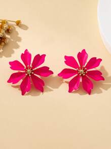 Rose Red Earrings