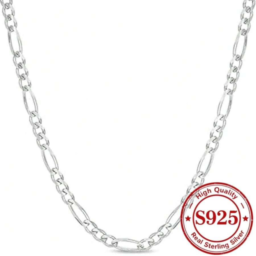 925 Pure Silver, Silver Necklace, Suitable For Both Men And Women, Unusual Ornaments, Anniversary, Men's Gift, Perfect Valentine's Day Gift, For Boyfriend, Send To Friends