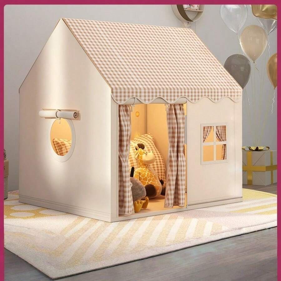 Kinderspielzelt Schloss für Drinnen, Märchenprinzessinnen Spielsache für Spielzimmer, Geheimbasis Spiel für Jungen und Mädchen