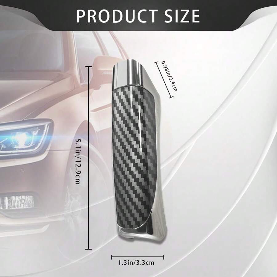 Car Handbrake Cover, Brake Covers, ABS Anti-Scratch Wear-Resistant Protective Cover With Comfortable Grip, Car Decor Accessory Handbrake Grip Cap Fit Most (Carbon Fiber Pattern)