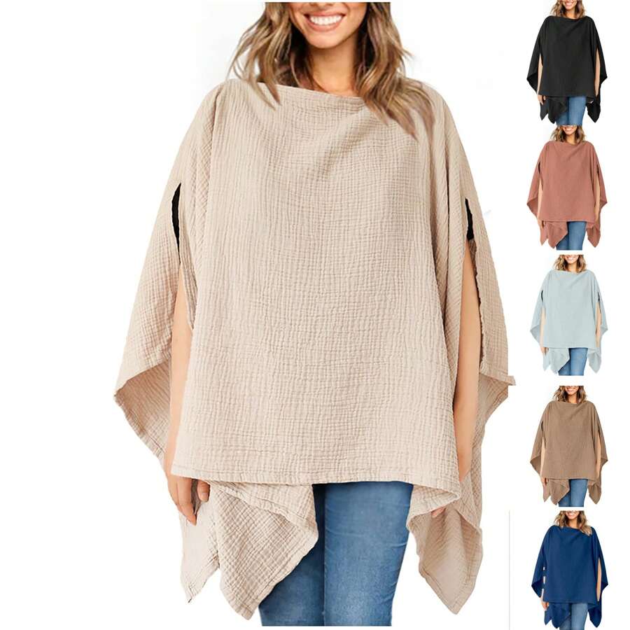 Copertina allattamento multifunzionale alla moda, traspirante e trasparente, adatta per allattamento, coprisedile auto, copertina per bambino e cura dell'allattamento