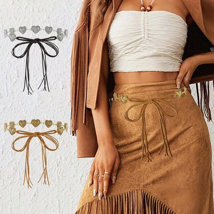 1 Stück westlicher Cowgirl Taillenkette in Große Größen, elegante Taillenkette Schmuck für Frauen, Mode-Taillenkette für Sommer, geeignet für Urlaub, Strandreisen