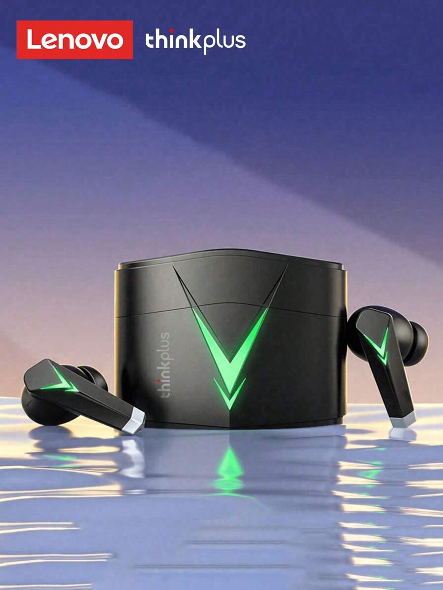 Lenovo Lenovo LP6 Bluetooth Earbuds With ANC Noise Cancellation, Half In-Ear Design, Gaming/Sports, Low Latency, High-Quality Audio, Wireless Earphones With Microphone