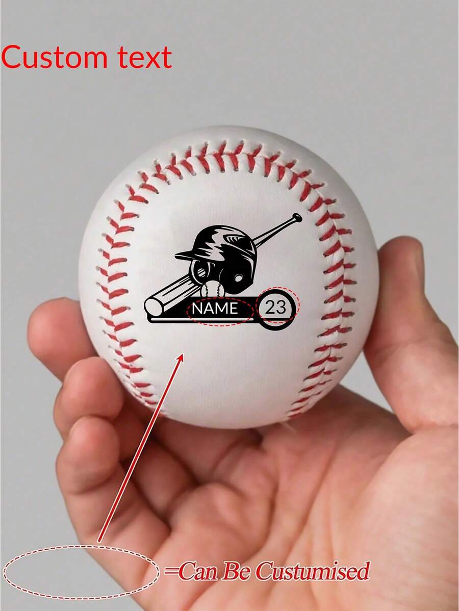 1Pc Personalized Name/Number Baseballs, Can Be Customized According To Your Personalized, Custom Baseball, Team Balls, League Balls, Baseball Gifts, Baseball Season Gift Ideas, Keep Sakes, Engraved Baseball