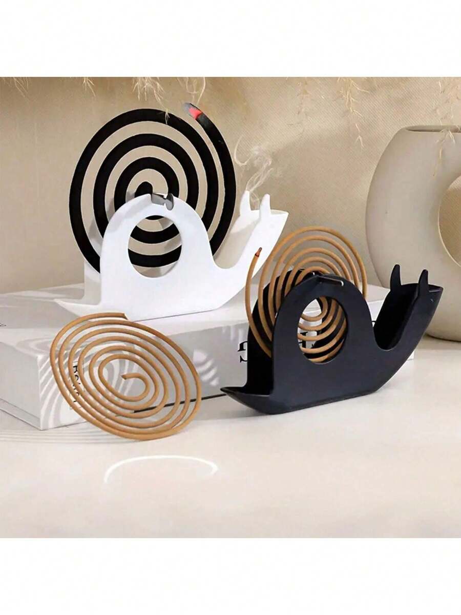 Fashionable Snail Mosquito Coil Holder | Combines Mosquito Coil Dish And Ashtray, Portable Home Decor | Cute Snail Design, Suitable For Bedroom, Living Room, Office, Bathroom, Etc.