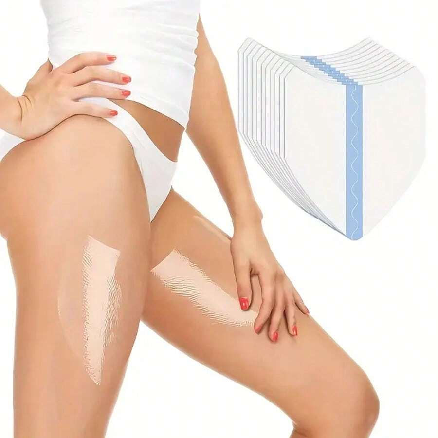 Ultra-Thin Anti-Friction Thigh Pad - Disposable Self-Adhesive Anti-Friction Tape, Breathable Thigh Skin Lift Patch, Suitable For Body And Legs, Relieves Friction On The Inner Thighs Of Men And Women, Relieves Friction, Breathable Adhesive, Comfortable To Wear