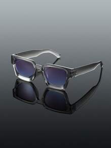 1pc Transparent Gray Frame Gray Blue Film