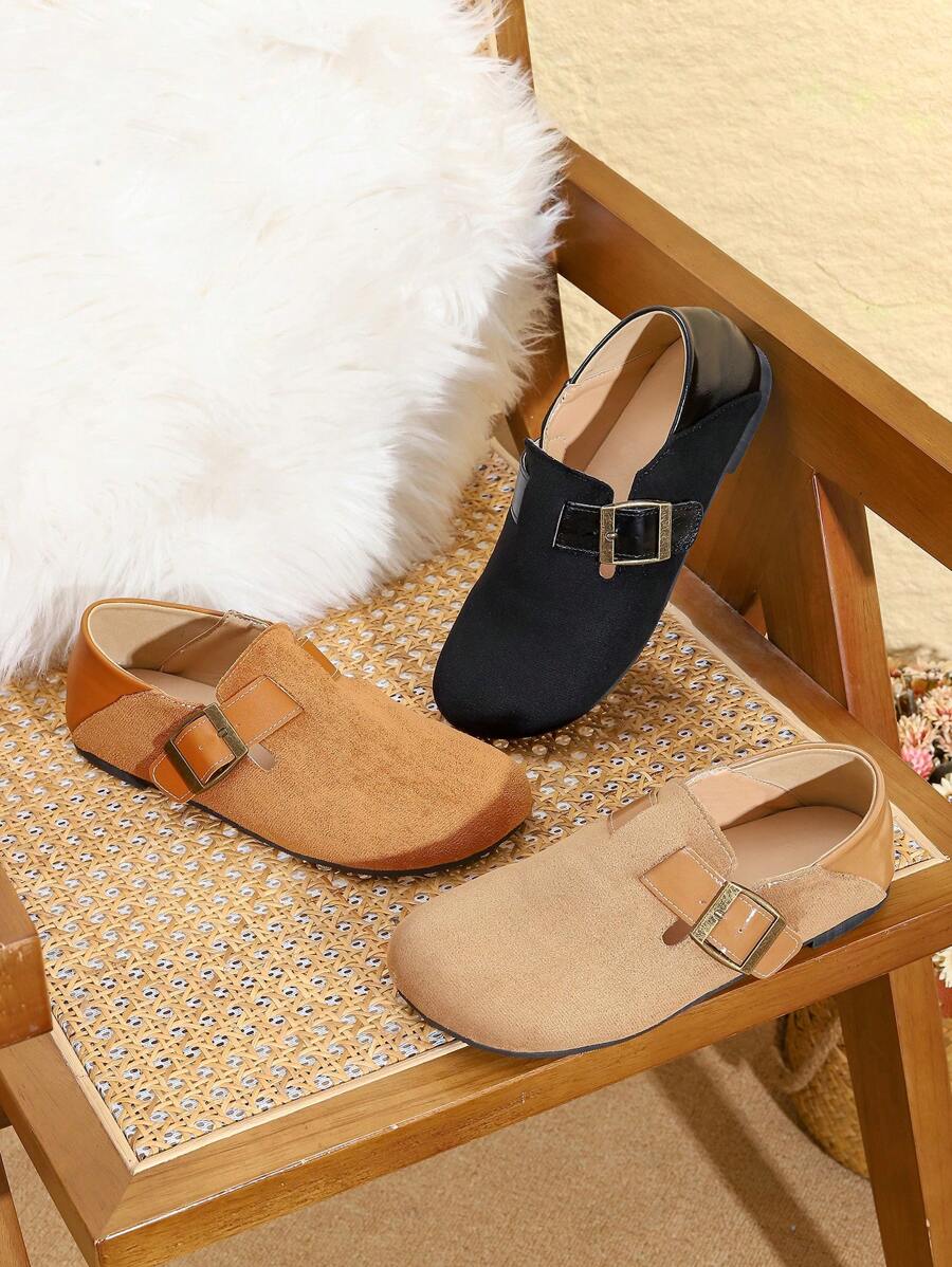 Women's Flat Slip-On Shoes, Spring/Summer New Soft Comfortable Round Toe Casual Loafers, Lightweight Design For Daily Wear, Suitable As Halloween Or Mother's Day Gift