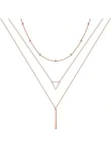 Minimalist, Rose Gold, Multi-layered, With Lunar and Butterfly Motifs