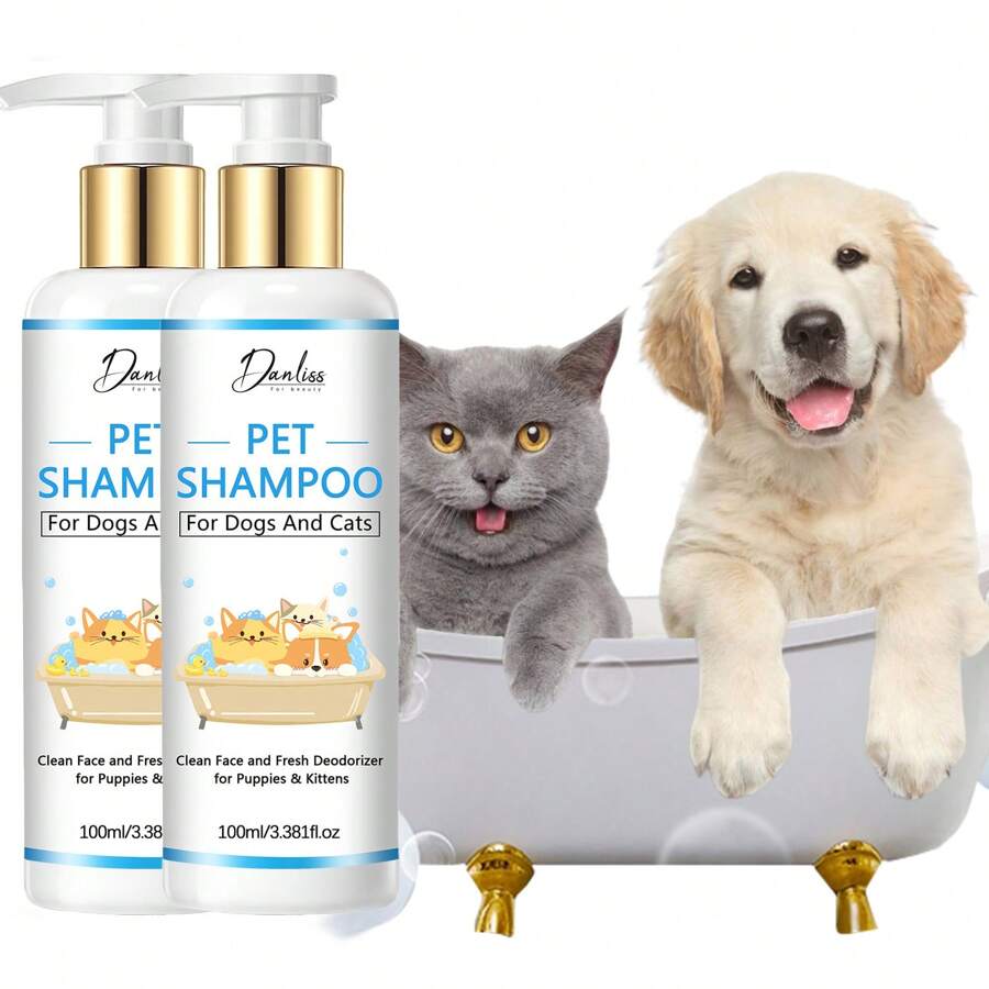 2 pièces Shampooing pour chien à l'avoine (convient aux chats et aux chiens), soulage les démangeaisons et hydrate la peau et les poils secs