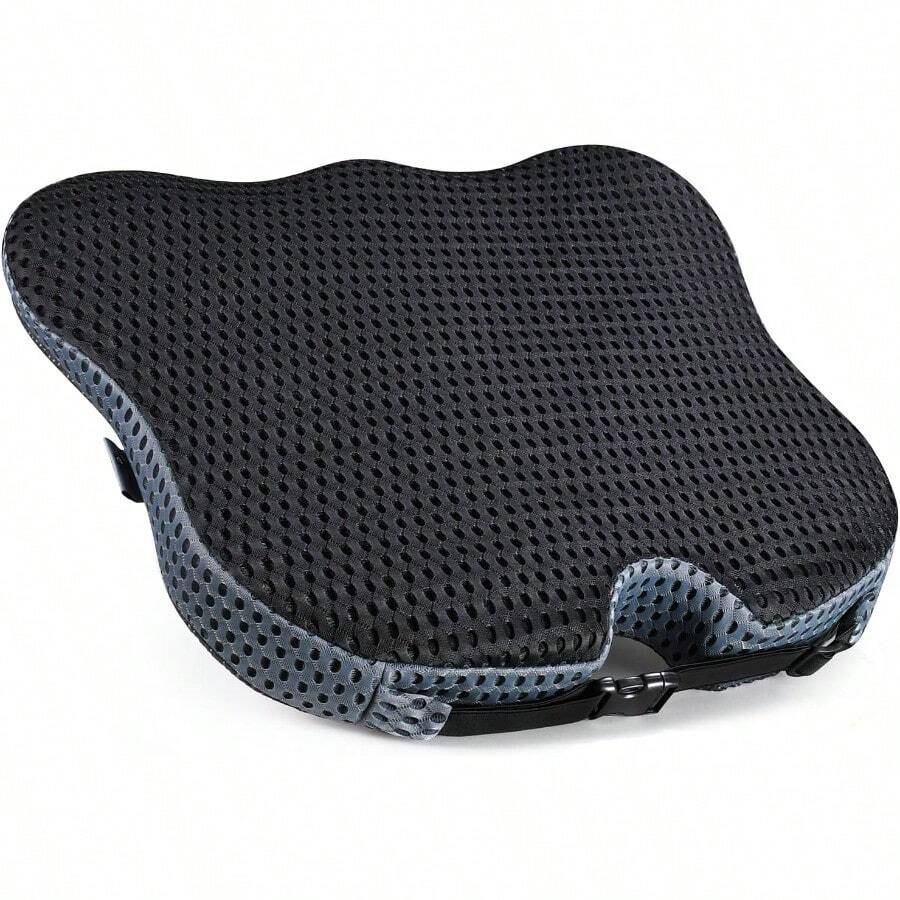 Soft Dense Memory Foam Car Seat Cushion For Driving Seat Cushion For Car Seat Driver With Wedge Design And Raised Back To Broaden Vision Provides Comfort For Lower Back And HIPS Passenger Use Too