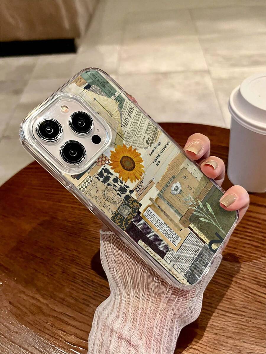 Nuevo estuche de teléfono universal suave de TPU con diseño de girasol magnético y anti-caída, compatible con iPhone 16/11, 15 Pro Max, 14 Pro Max/Galaxy S25, A16/X6A, X7B, X8B, iPhone 13, V