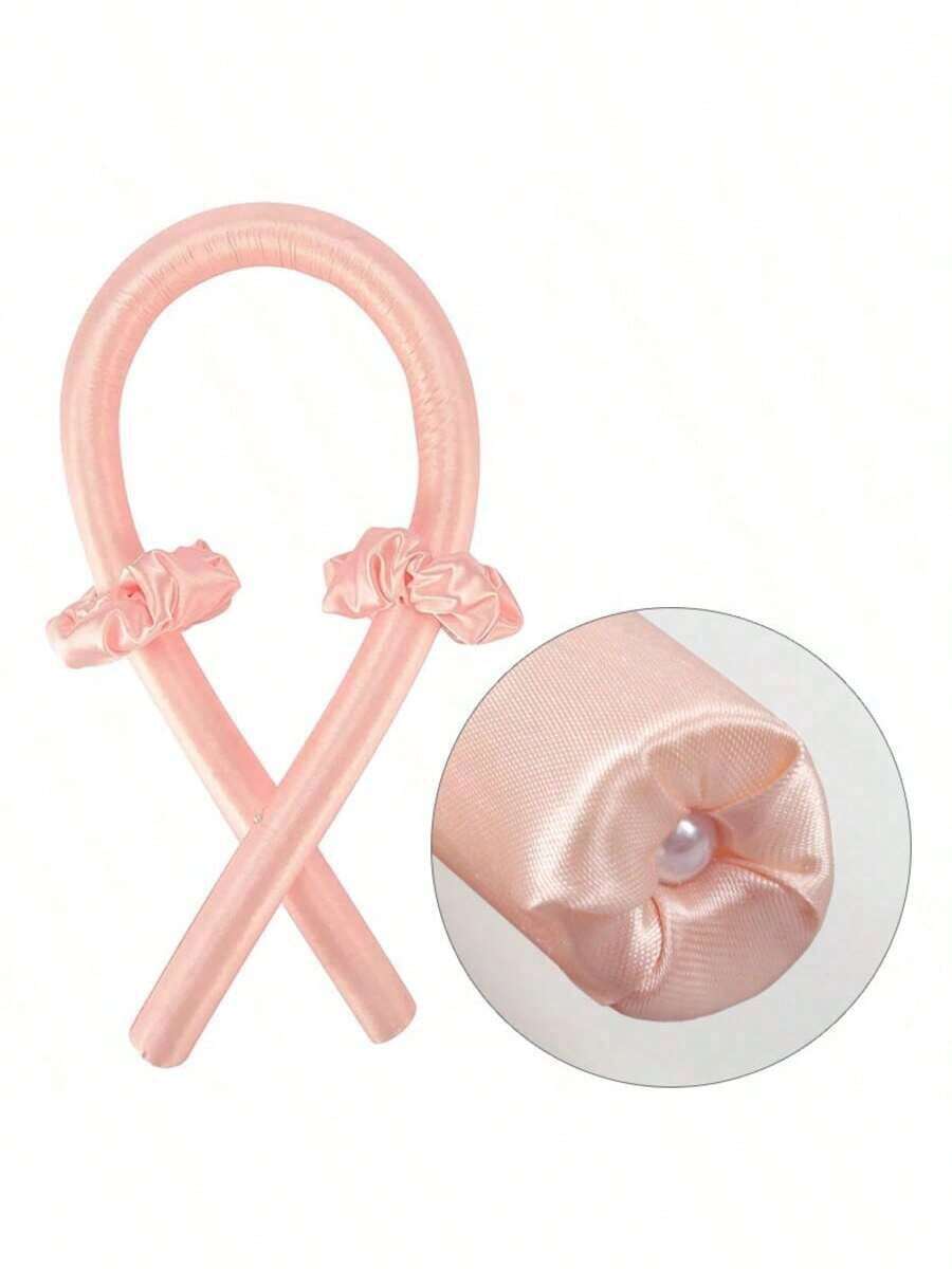 Heatless Curling Rod Headband Silk Curls Ribbon Sleeping Soft Spong Headband Slouchy Hair Curlers Styling Tools For Women Girl, Hair Styling Kit, Hair Tool Kit, School Stuff
