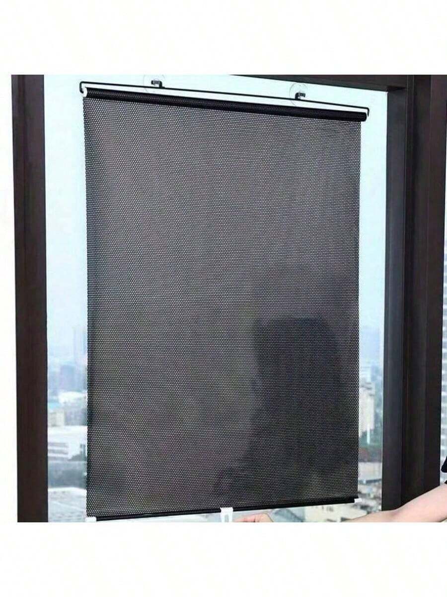 Ensemble de rideaux occultants à installation facile - Convient pour les portes, les fenêtres et les vitres de voiture | Protection contre la chaleur et les UV | Style de décoration d'intérieur classique (avec ventouses)